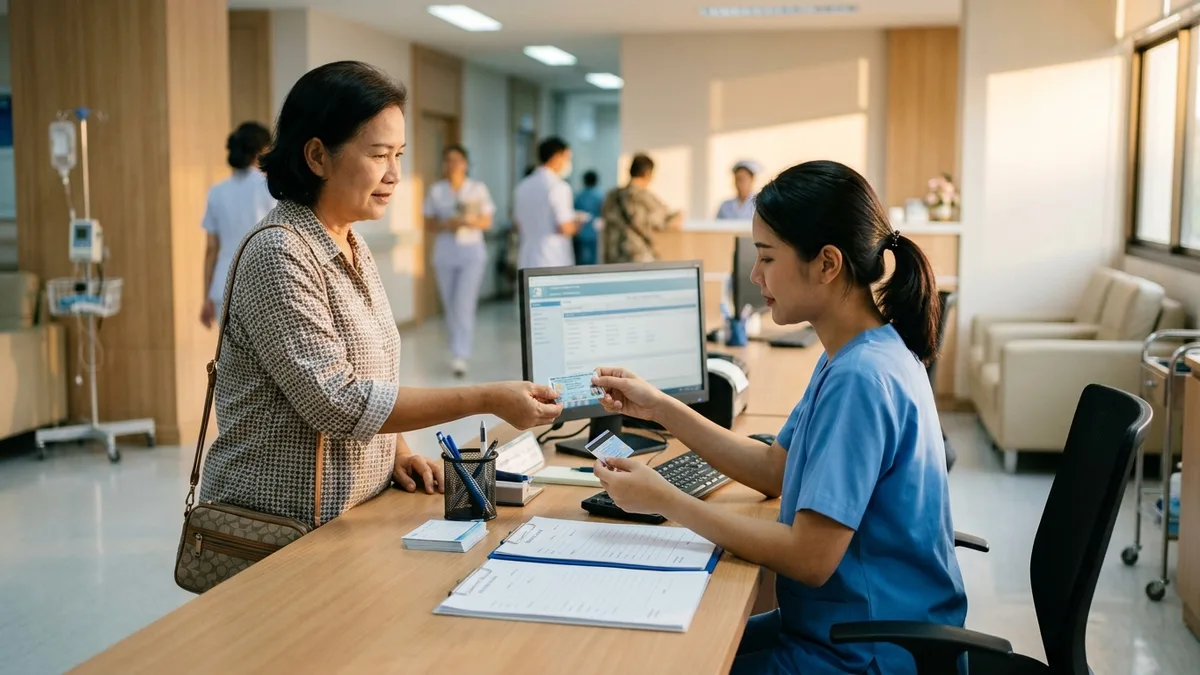 ขั้นตอนใช้ประกันสุขภาพ ไม่ต้องสำรองจ่ายที่โรงพยาบาลในเครือ